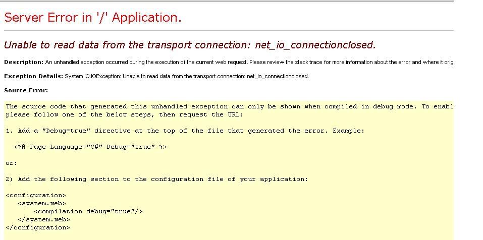 Mail Error