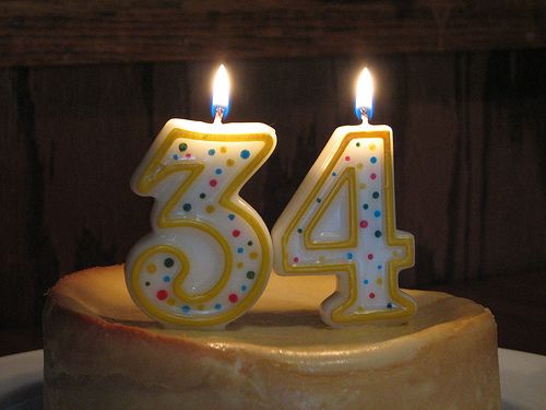 Поздравления с днем рождения с 34 лет 9