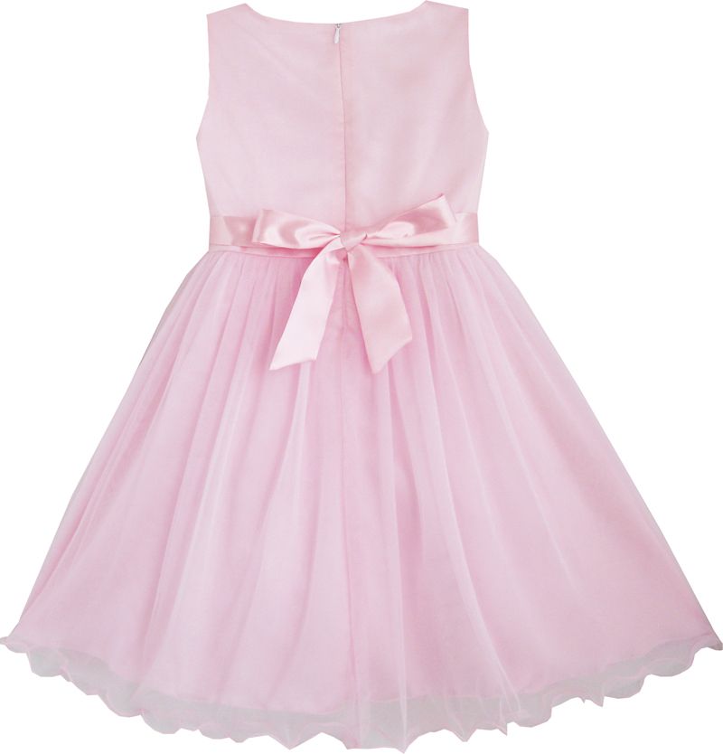 Sunny Fashion Flower Girl Dress Rose Flower Pink Wedding Bridesmaid