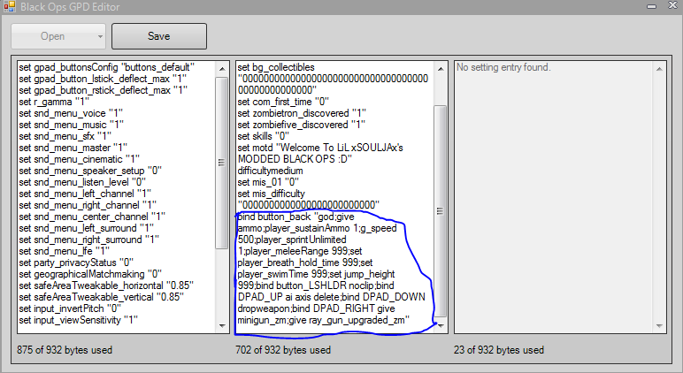 But the gun codes only work for Zombies. After your done modding it should look some what like this: