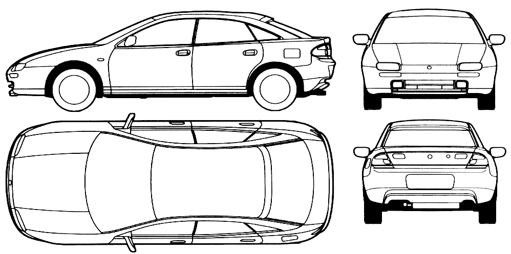 Car Drawing Top View