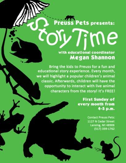 storytime - FREE Story Time today at Preuss Pets - 4pm - Sea Stars