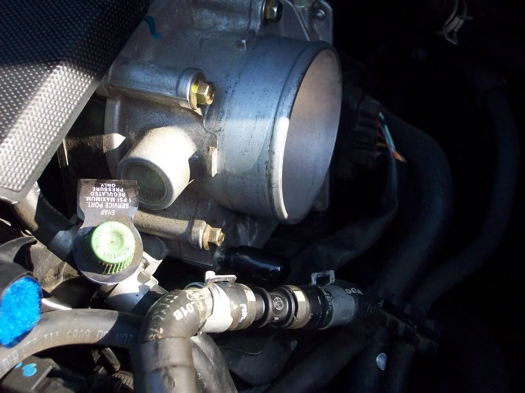 Nissan quest throttle body coolant leak #1