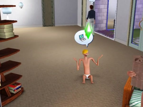 sims baby glitch