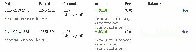 virtapay payment proof