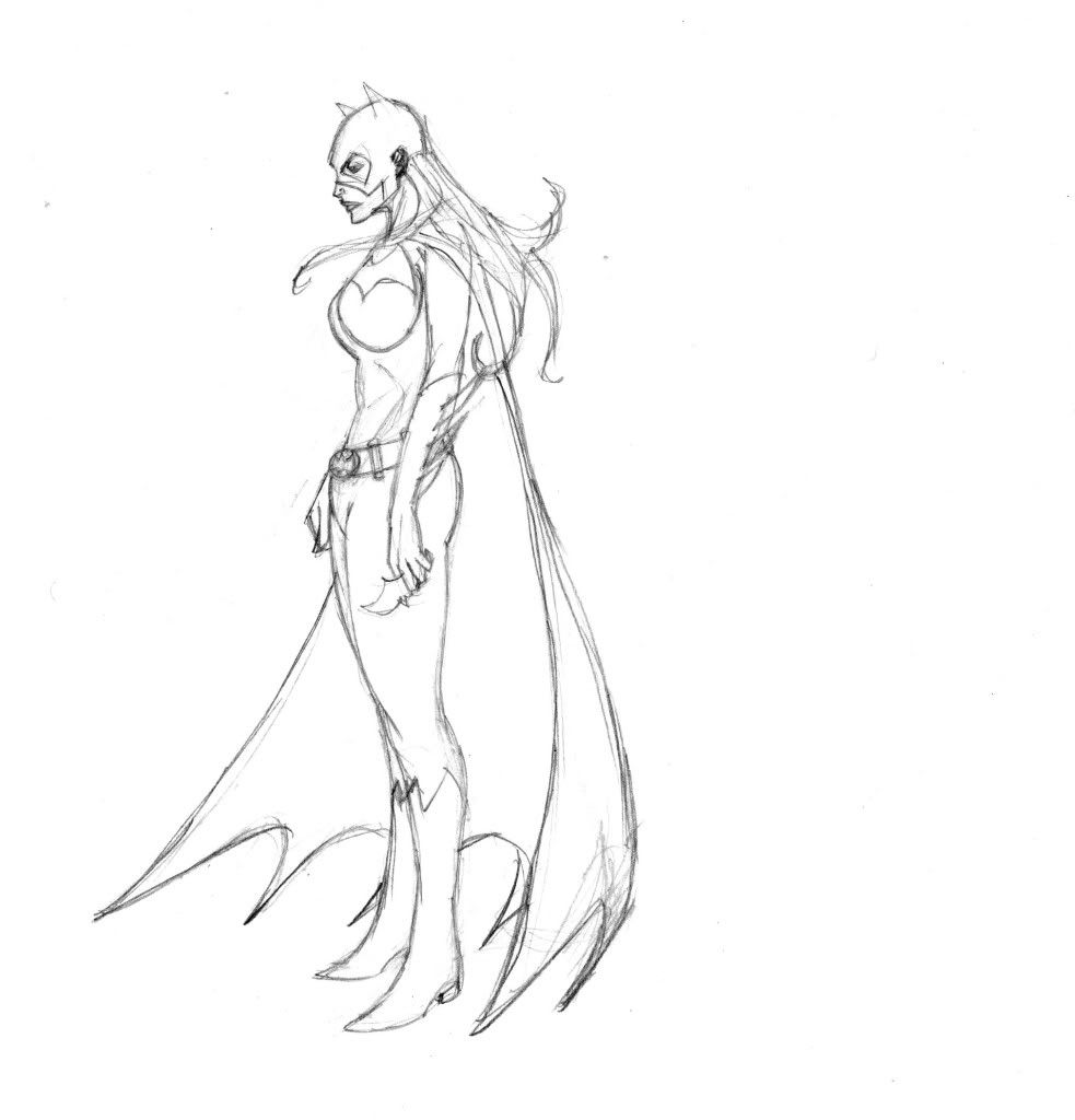 drawing batgirl