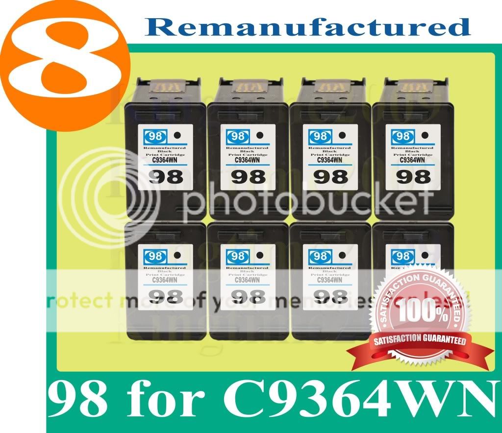 PK 98 Ink Used for HP 6310 5160 4150 C9364WN Black  