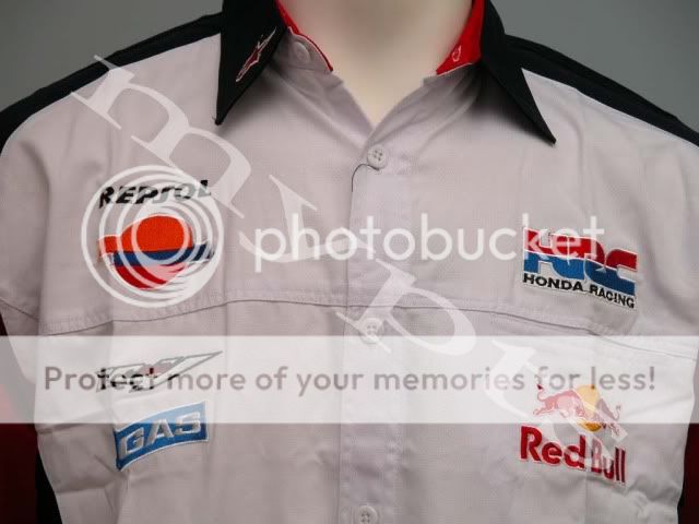 HONDA REPSOL RB CBR HRC CASEY STONER DANI PEDROSA EWH PIT SHIRT L 